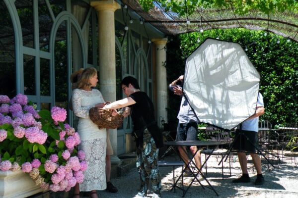 L'occitane kampány backstage Oroszlán Szonja parádi Gabriella stylist fotózás