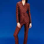 Mary Katrantzou türkíz mintás ruha divat